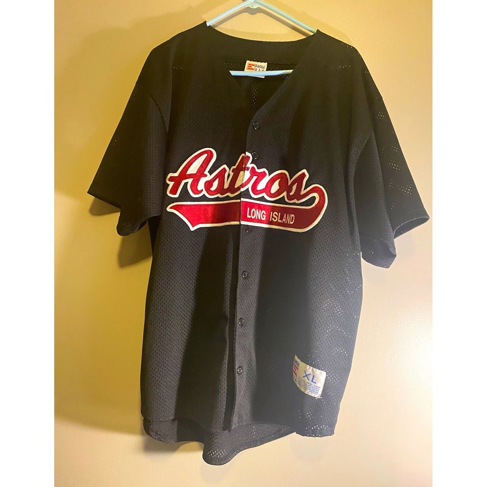 Eagle USA  Long Island Astros #40 Black Baseball Jersey XL